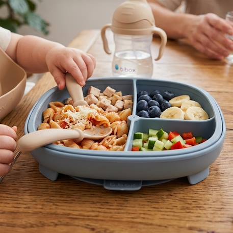 Assiette à ventouse avec compartiments amovibles Beige+Bleu+Rose+Vert de gris 7 - vertbaudet enfant 