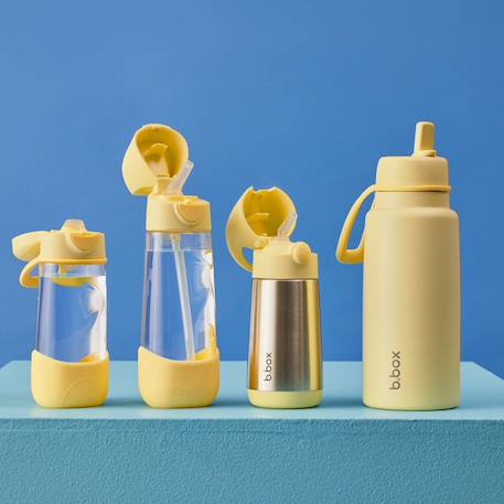 Gourde isotherme enfant avec paille anti-fuite Beige+Bleu+Jaune+Vert 16 - vertbaudet enfant 