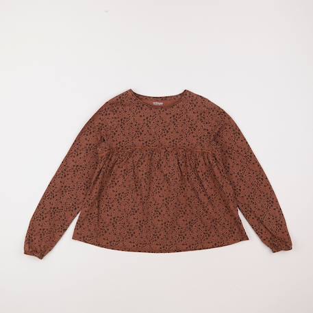 Tee-shirt - 10 ans Marron 1 - vertbaudet enfant 