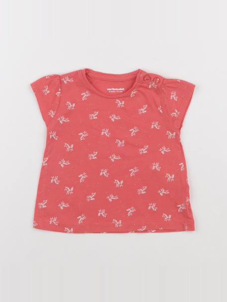 Tee-shirt - 9 mois Rose 1 - vertbaudet enfant 