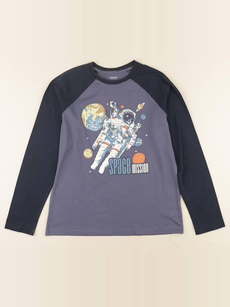 Tee-shirt - 14 ans Bleu 1 - vertbaudet enfant 