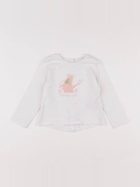 Tee-shirt - 9 mois Blanc, or 1 - vertbaudet enfant 