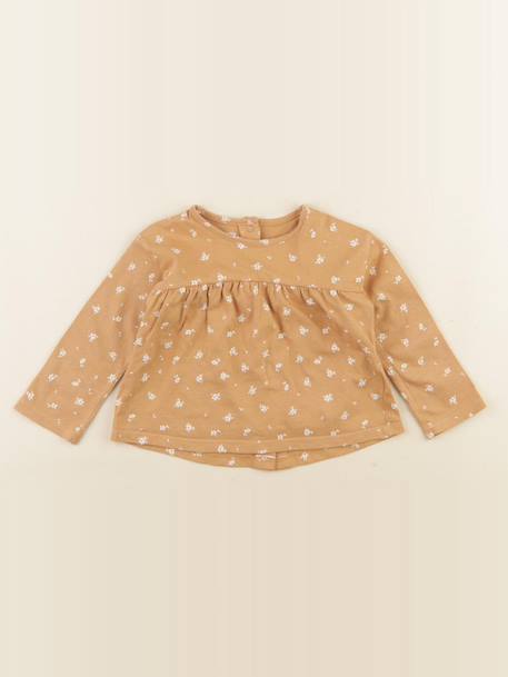 Tee-shirt - 9 mois Marron 1 - vertbaudet enfant 