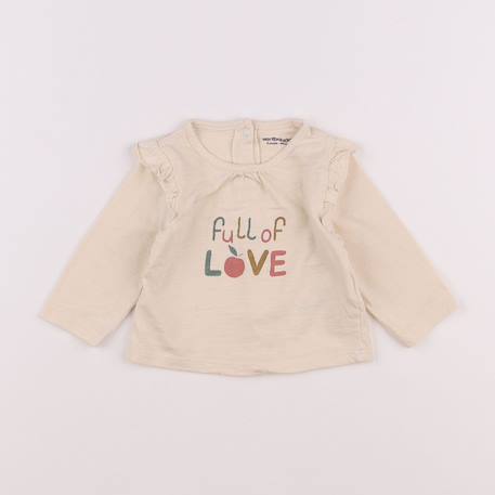 Tee-shirt - 3 mois Beige 1 - vertbaudet enfant 