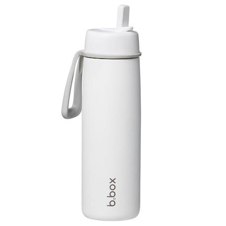 Gourde bouteille isotherme en inox avec paille Blanc+Bleu marine+Vert 3 - vertbaudet enfant 