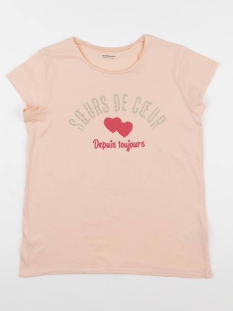 Tee-shirt - 12 ans Rose, or 1 - vertbaudet enfant 