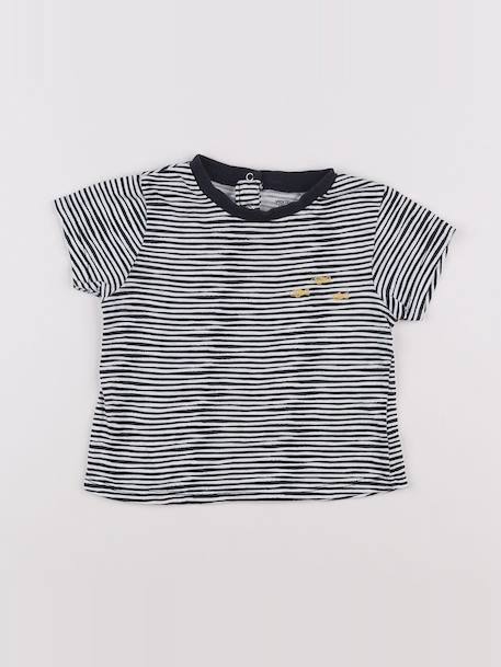 Tee-shirt - 18 mois Blanc, bleu 1 - vertbaudet enfant 