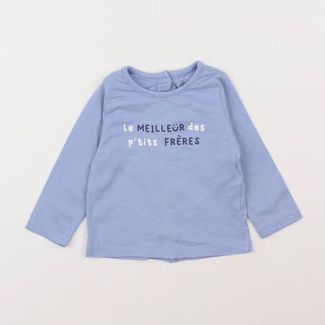 Tee-shirt - 9 mois Bleu 1 - vertbaudet enfant 