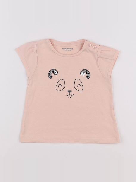 Tee-shirt - 6 mois Rose 1 - vertbaudet enfant 