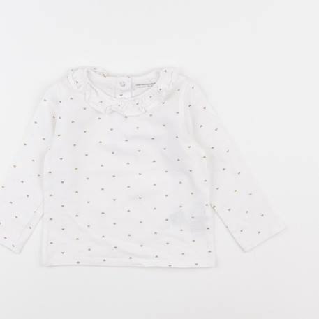 Tee-shirt - 18 mois Blanc, or 1 - vertbaudet enfant 