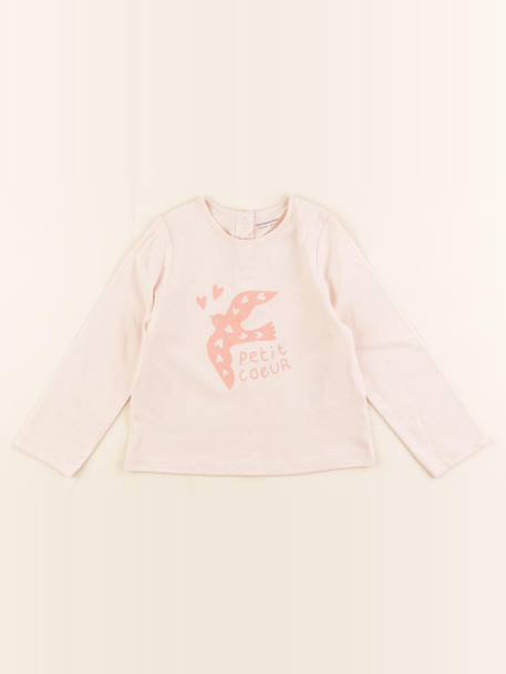 Tee-shirt - 24 mois Rose 1 - vertbaudet enfant 