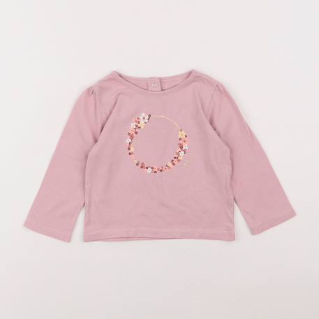 Tee-shirt - 12 mois Rose 1 - vertbaudet enfant 