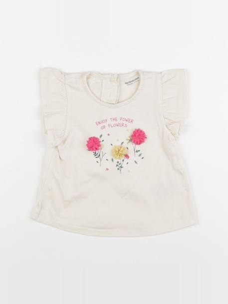 Tee-shirt - 12 mois Beige 1 - vertbaudet enfant 