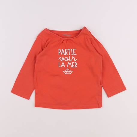 Tee-shirt - 9 mois Orange 1 - vertbaudet enfant 
