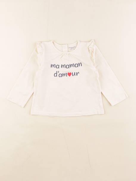Tee-shirt - 18 mois Blanc 1 - vertbaudet enfant 
