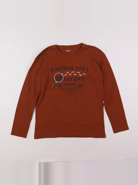 Tee-shirt - 12 ans Orange 1 - vertbaudet enfant 