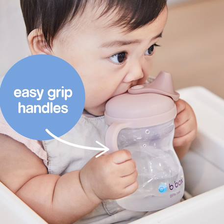 Tasse d'apprentissage bébé avec bec anti-fuite Bleu+Rose+Vert 8 - vertbaudet enfant 