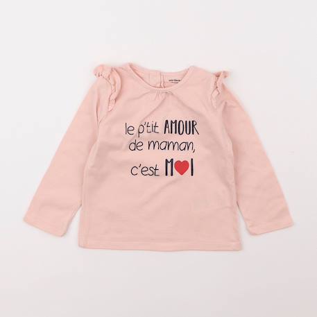 Tee-shirt - 18 mois Rose 1 - vertbaudet enfant 