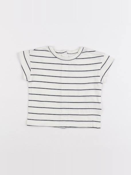 Tee-shirt - 6 mois Beige, bleu 1 - vertbaudet enfant 