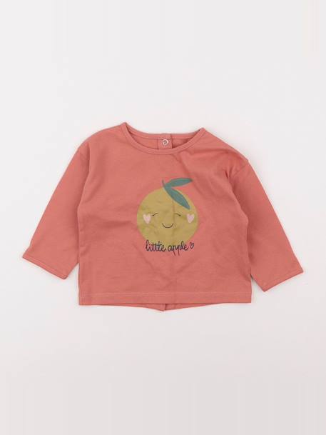 Tee-shirt - 6 mois Orange 1 - vertbaudet enfant 
