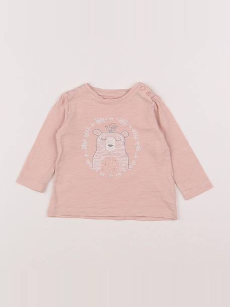 Tee-shirt - 6 mois Rose 1 - vertbaudet enfant 