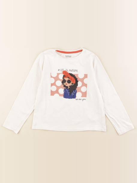 Tee-shirt - 6 ans Beige 1 - vertbaudet enfant 