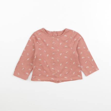 Tee-shirt - 3 mois Beige, rose 1 - vertbaudet enfant 