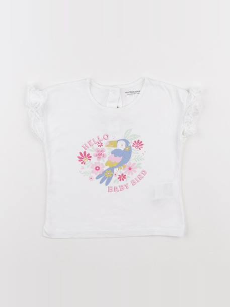 Tee-shirt - 18 mois Blanc 1 - vertbaudet enfant 