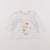 Tee-shirt - 3 mois Blanc, rose 1 - vertbaudet enfant 