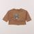 Tee-shirt - 3 mois Marron 1 - vertbaudet enfant 