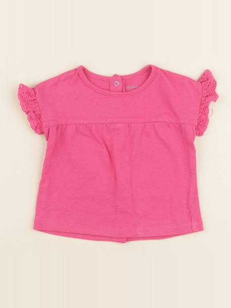 Tee-shirt - 6 mois Rose 1 - vertbaudet enfant 