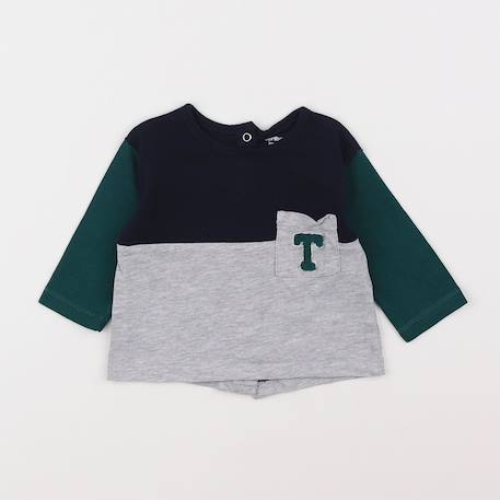 Tee-shirt - 3 mois Bleu 1 - vertbaudet enfant 