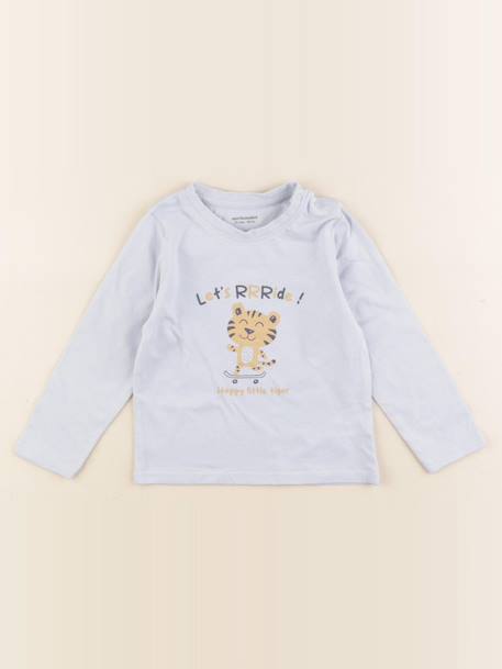 Tee-shirt - 24 mois Bleu 1 - vertbaudet enfant 
