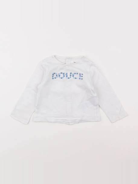 Tee-shirt - 6 mois Blanc 1 - vertbaudet enfant 