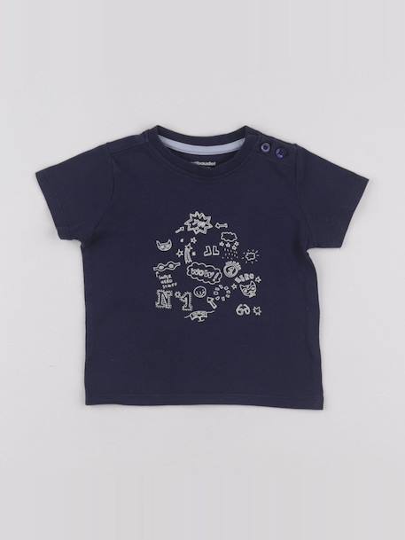 Tee-shirt - 9 mois Bleu 1 - vertbaudet enfant 