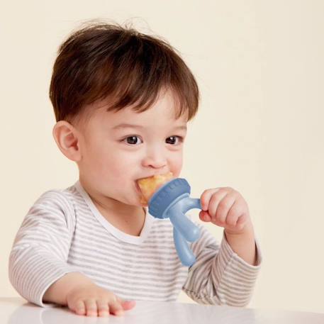 Grignoteuse bébé avec embout silicone Bleu+Rose+Vert+Violet 2 - vertbaudet enfant 