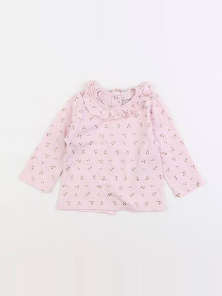 Tee-shirt - 6 mois Rose 1 - vertbaudet enfant 