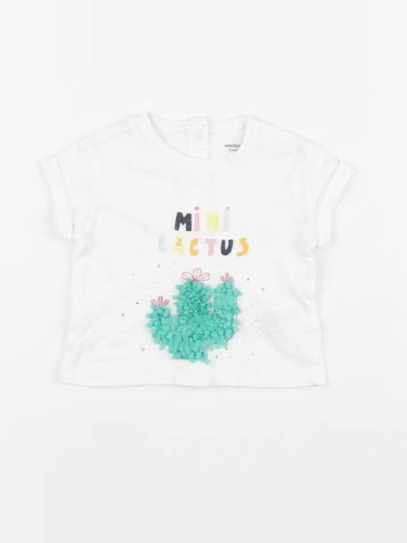 Tee-shirt - 3 mois Blanc 1 - vertbaudet enfant 