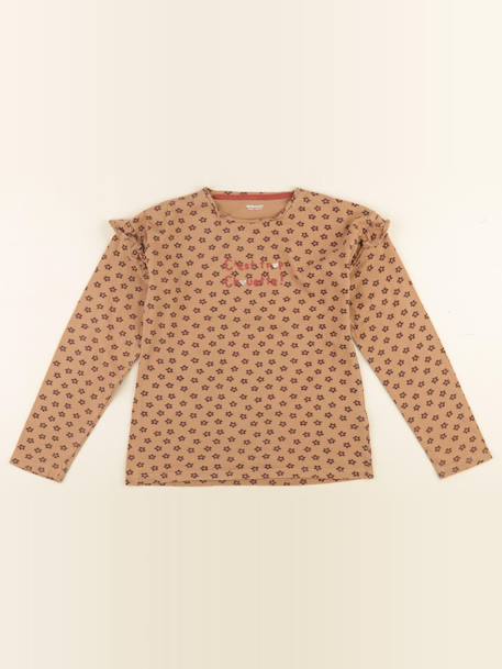 Tee-shirt - 10 ans Marron 1 - vertbaudet enfant 