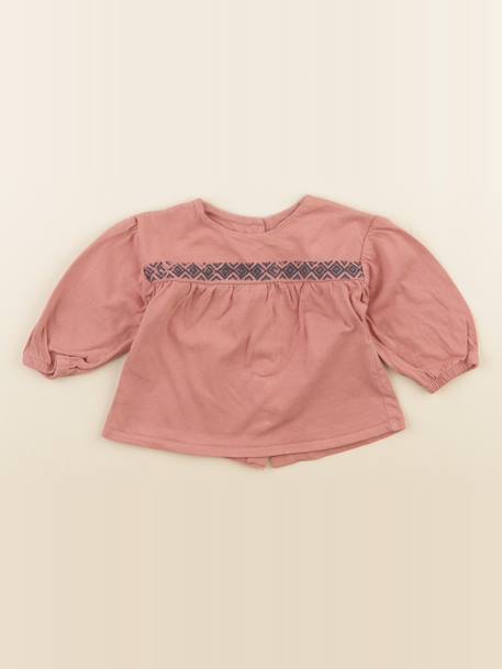 Tee-shirt - 6 mois Rose 1 - vertbaudet enfant 