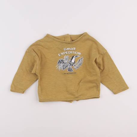 Tee-shirt - 6 mois Marron 1 - vertbaudet enfant 