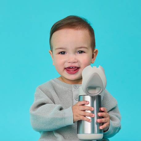Gourde isotherme enfant avec paille anti-fuite Beige+Bleu+Jaune+Vert 5 - vertbaudet enfant 
