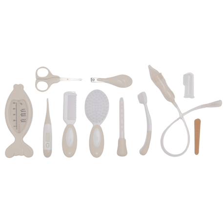 Grande trousse set de soin bébé 15 accessoires luxe dune Beige 4 - vertbaudet enfant 