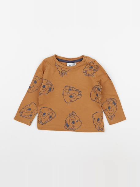 Tee-shirt - 6 mois Marron 1 - vertbaudet enfant 