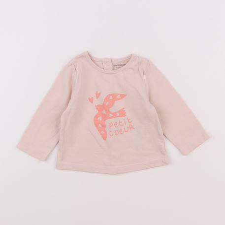 Tee-shirt - 3 mois Rose 1 - vertbaudet enfant 