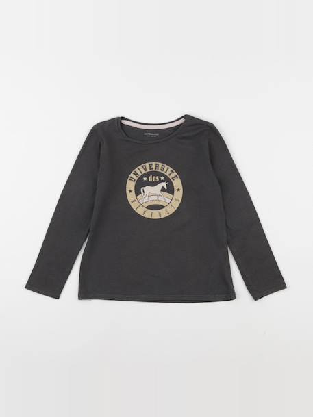 Tee-shirt - 4 ans Gris 1 - vertbaudet enfant 