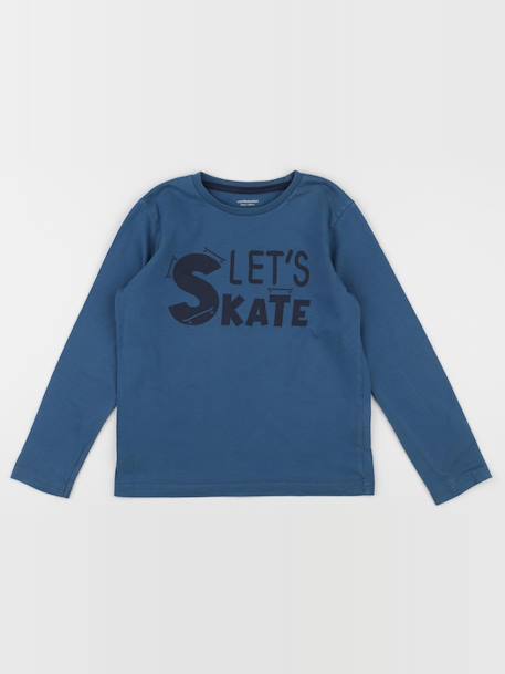 Tee-shirt - 8 ans Bleu 1 - vertbaudet enfant 