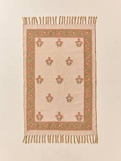 Linge de maison et décoration-Décoration-Tapis agathe en coton brodé - petit modèle