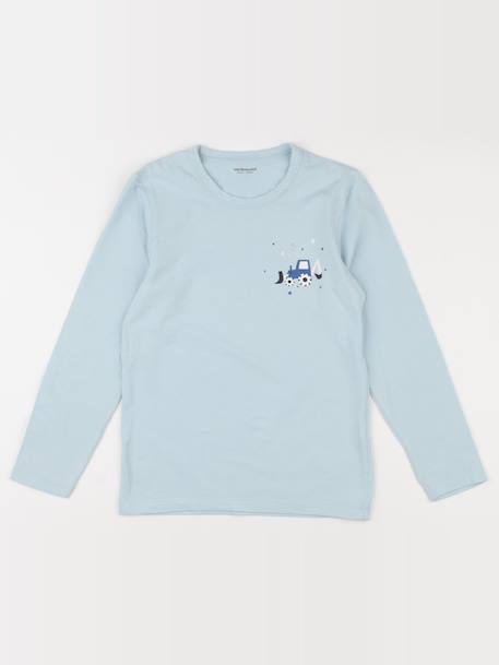 Tee-shirt - 10 ans Bleu 1 - vertbaudet enfant 