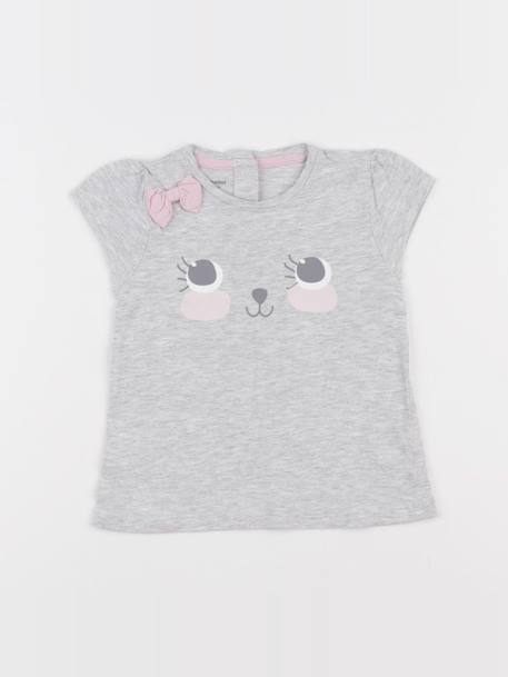 Tee-shirt - 12 mois Gris 1 - vertbaudet enfant 